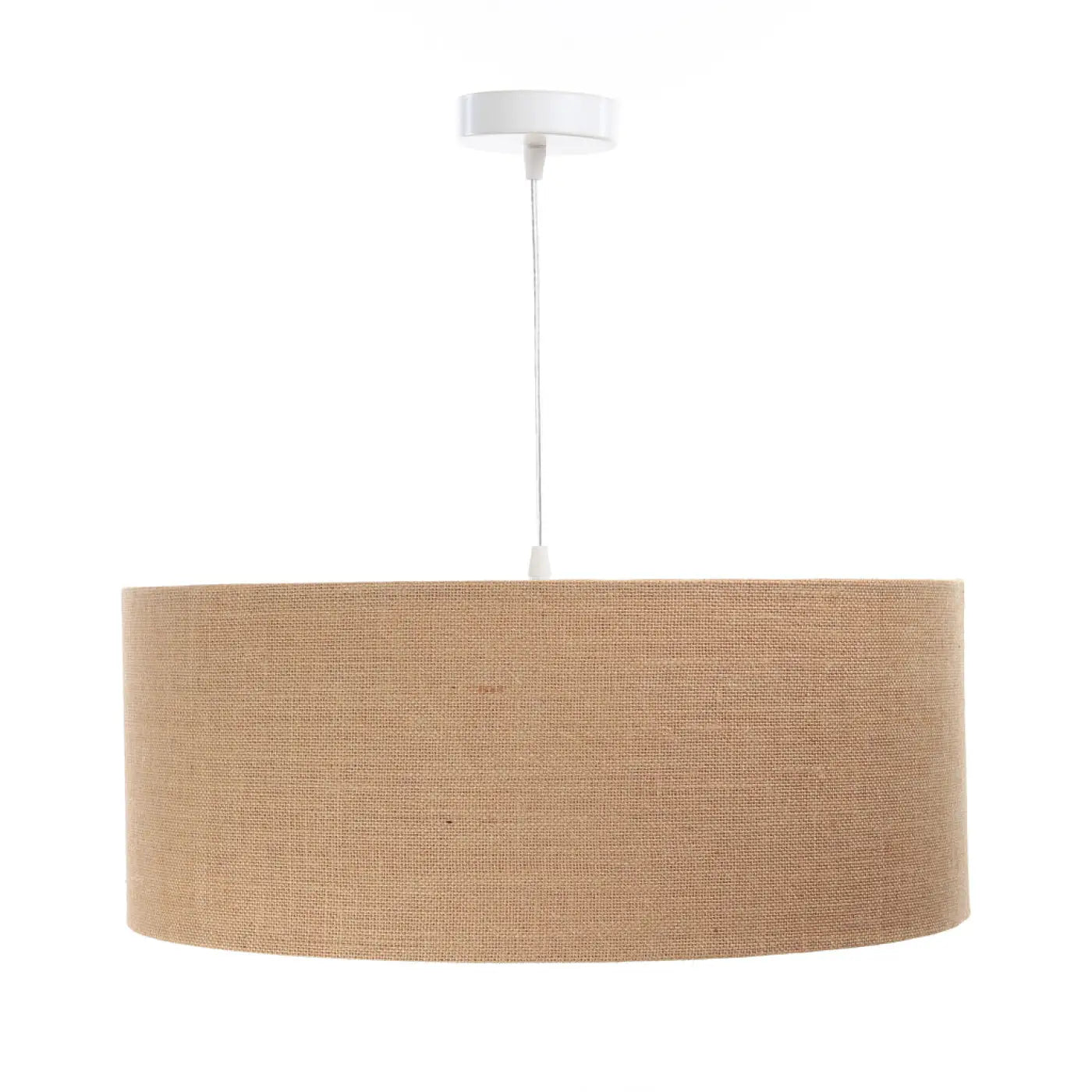Suspension Luminaire Boheme en Tissu - Duo Boho (Beige/Ecru)
