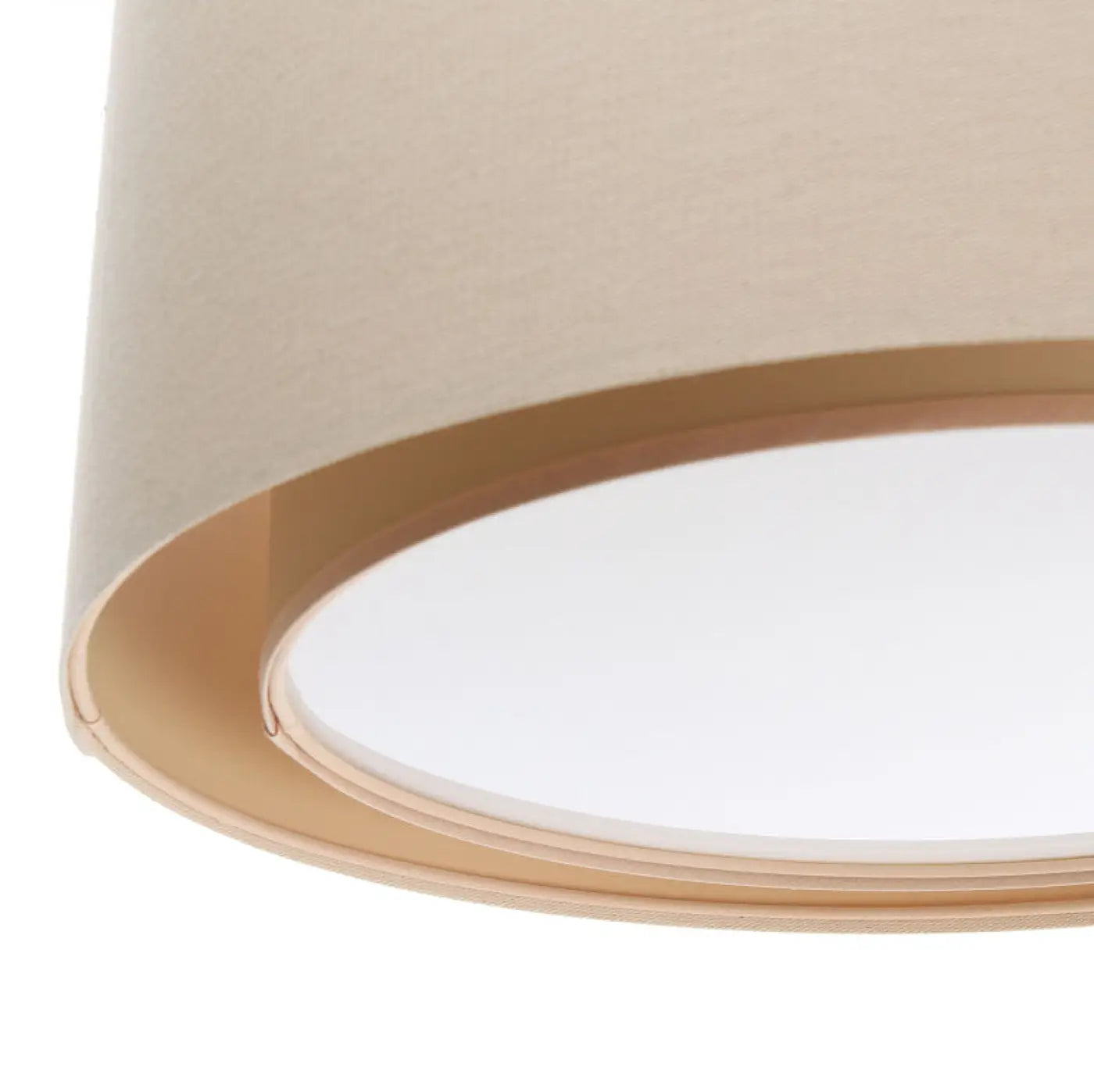 Suspension Luminaire Chic en Tissu - Duo Boho (Crème)