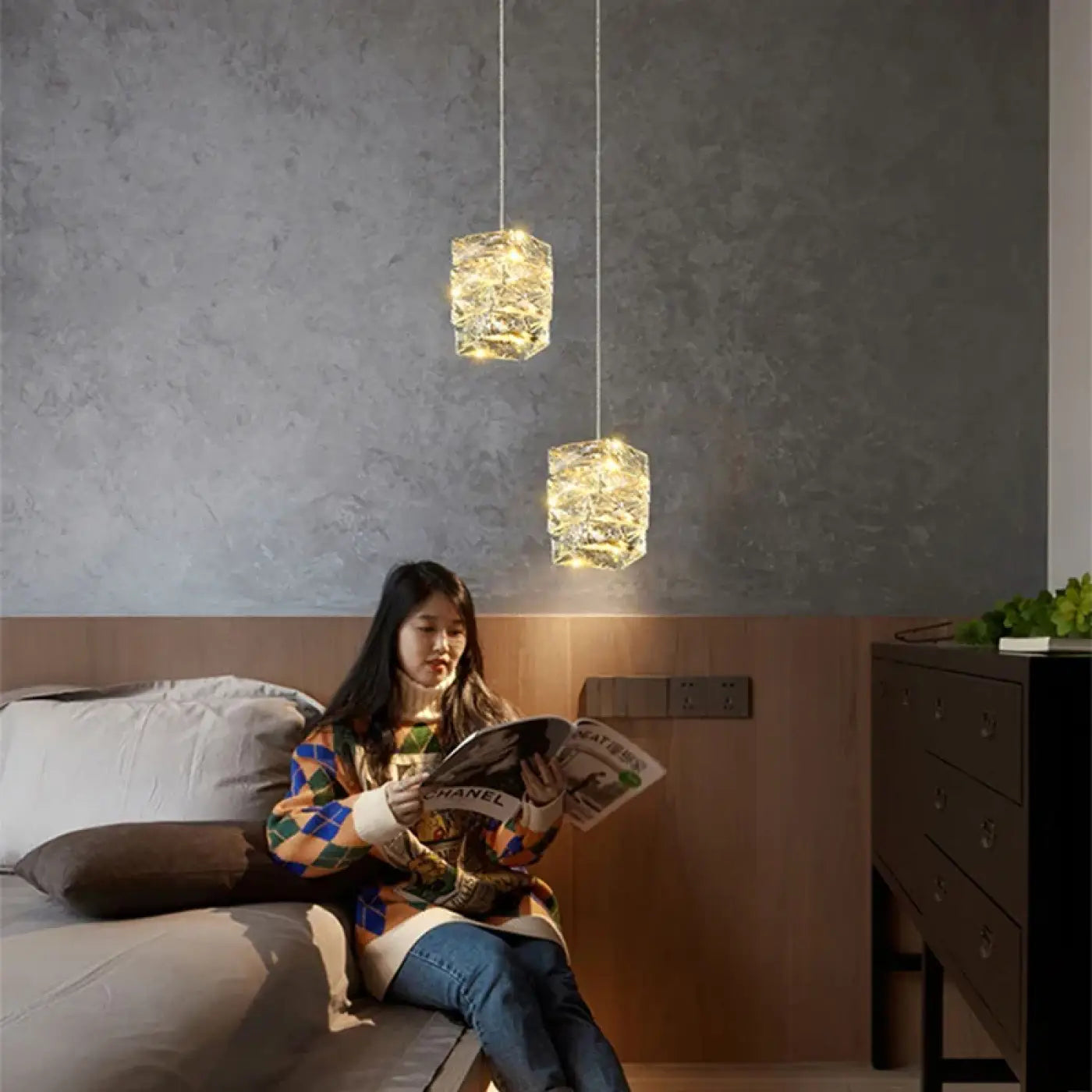 Suspension Luminaire Chic en Cristal - Sutyris