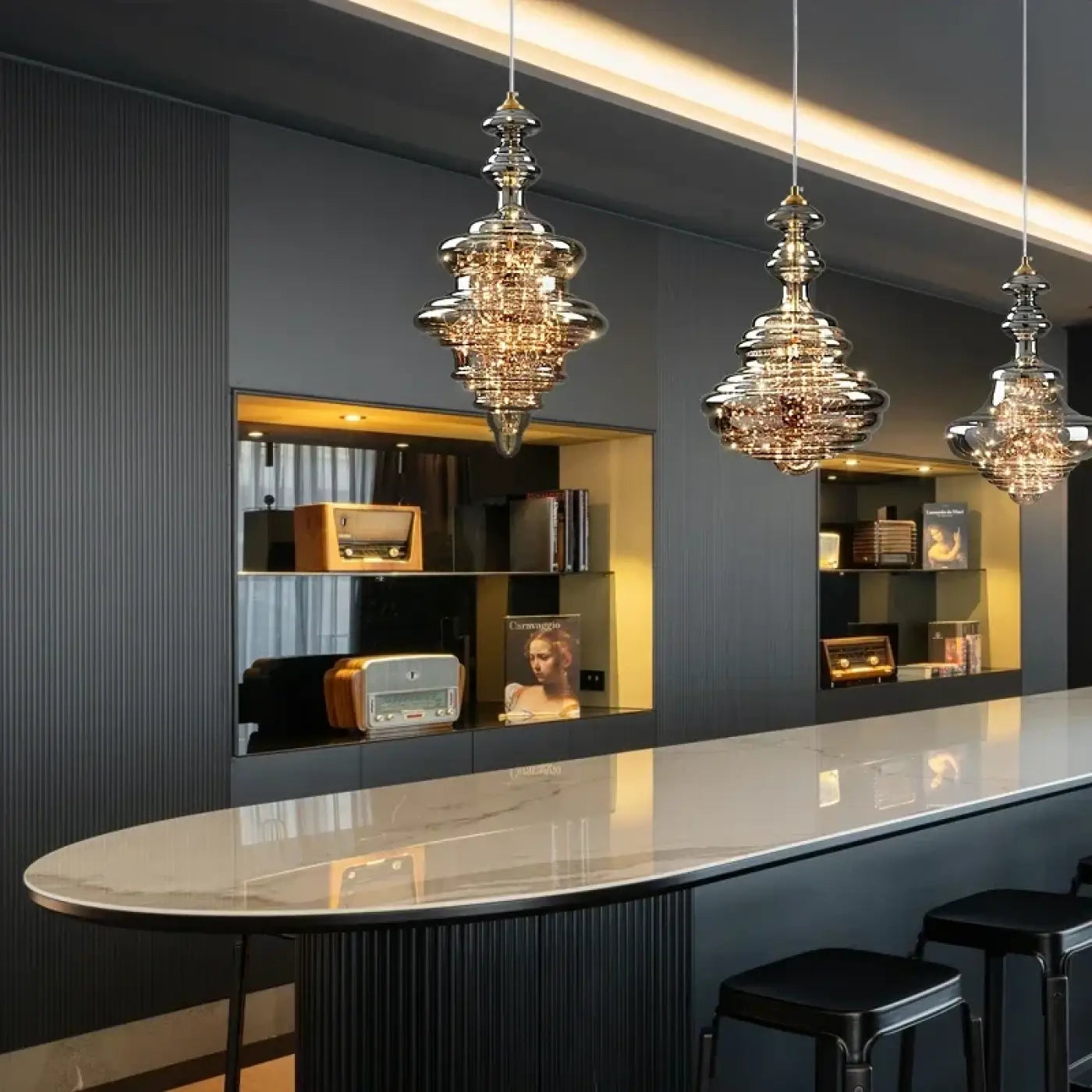 Suspension Luminaire Moderne en Verre - Duroutyge