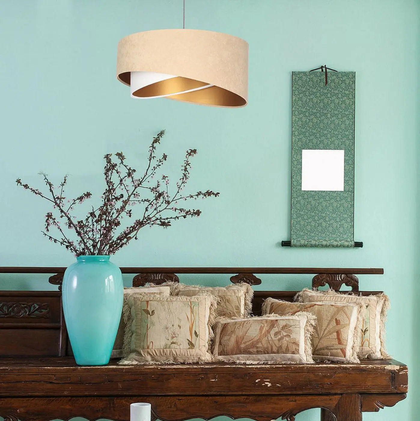 Suspension Luminaire Design - Galaxy Auric (Beige/Blanc)