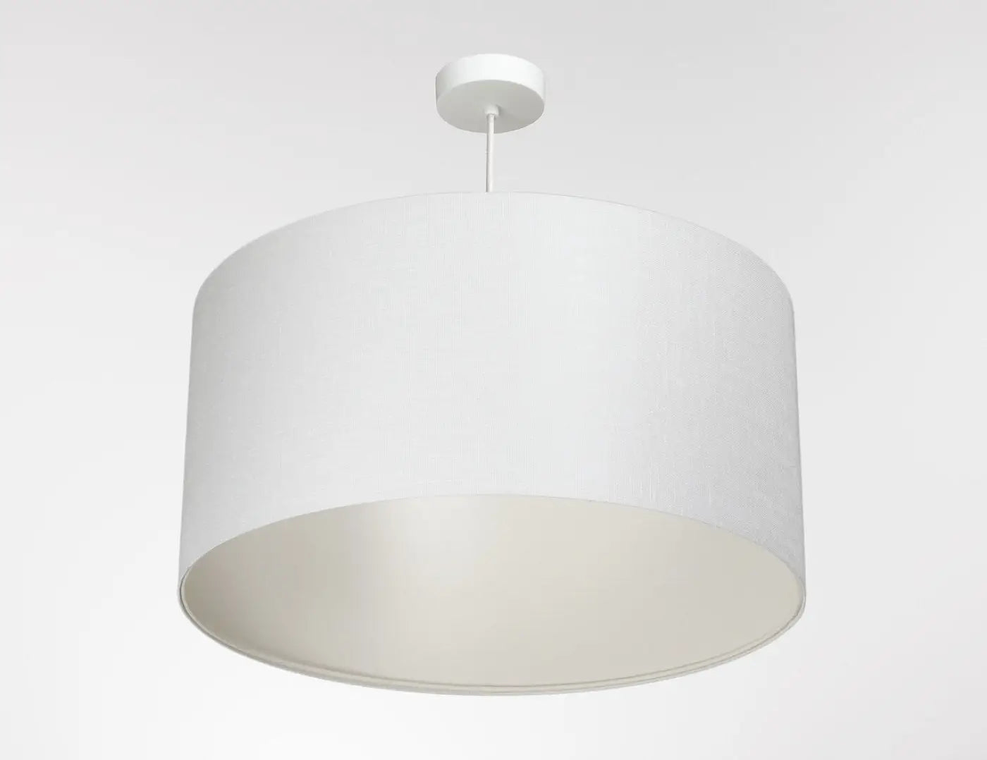 Suspension Luminaire Design - Boho Linen (Blanc Crème)