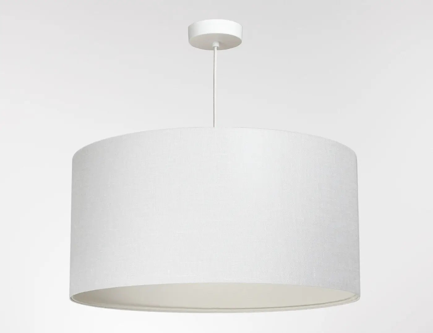 Suspension Luminaire Design - Boho Linen (Blanc Crème)