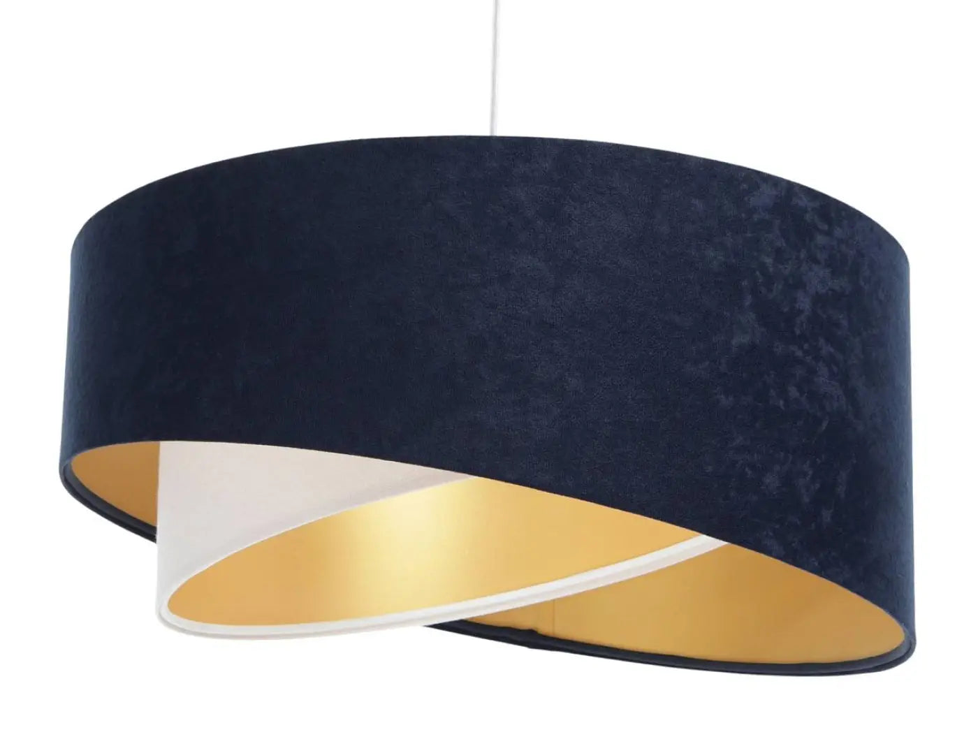 Suspension Luminaire Design - Galaxy Auric (Bleu Marine/Blanc)