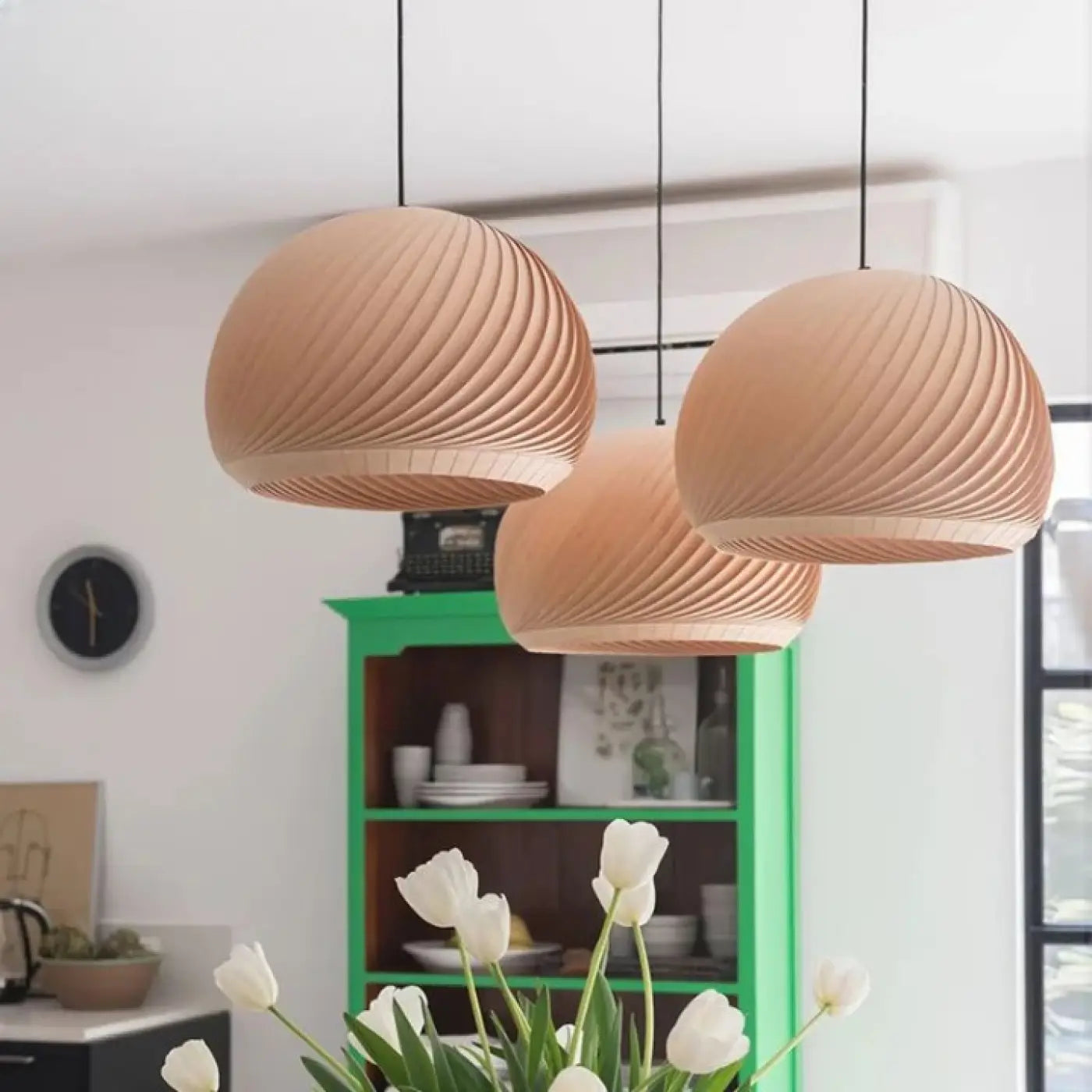 Suspension Luminaire Design en Bois - Luvia