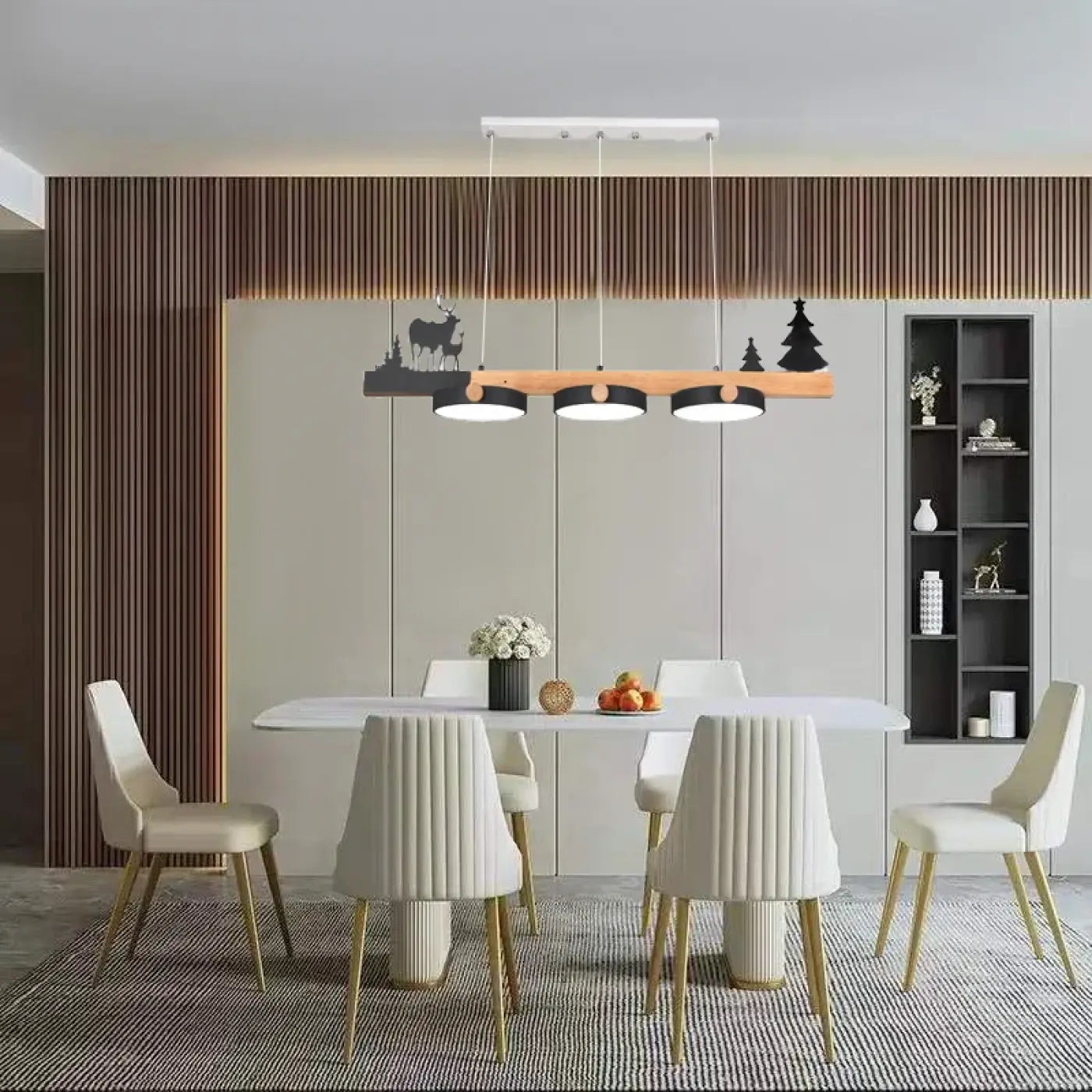Suspension Luminaire Design en Bois - Moderi