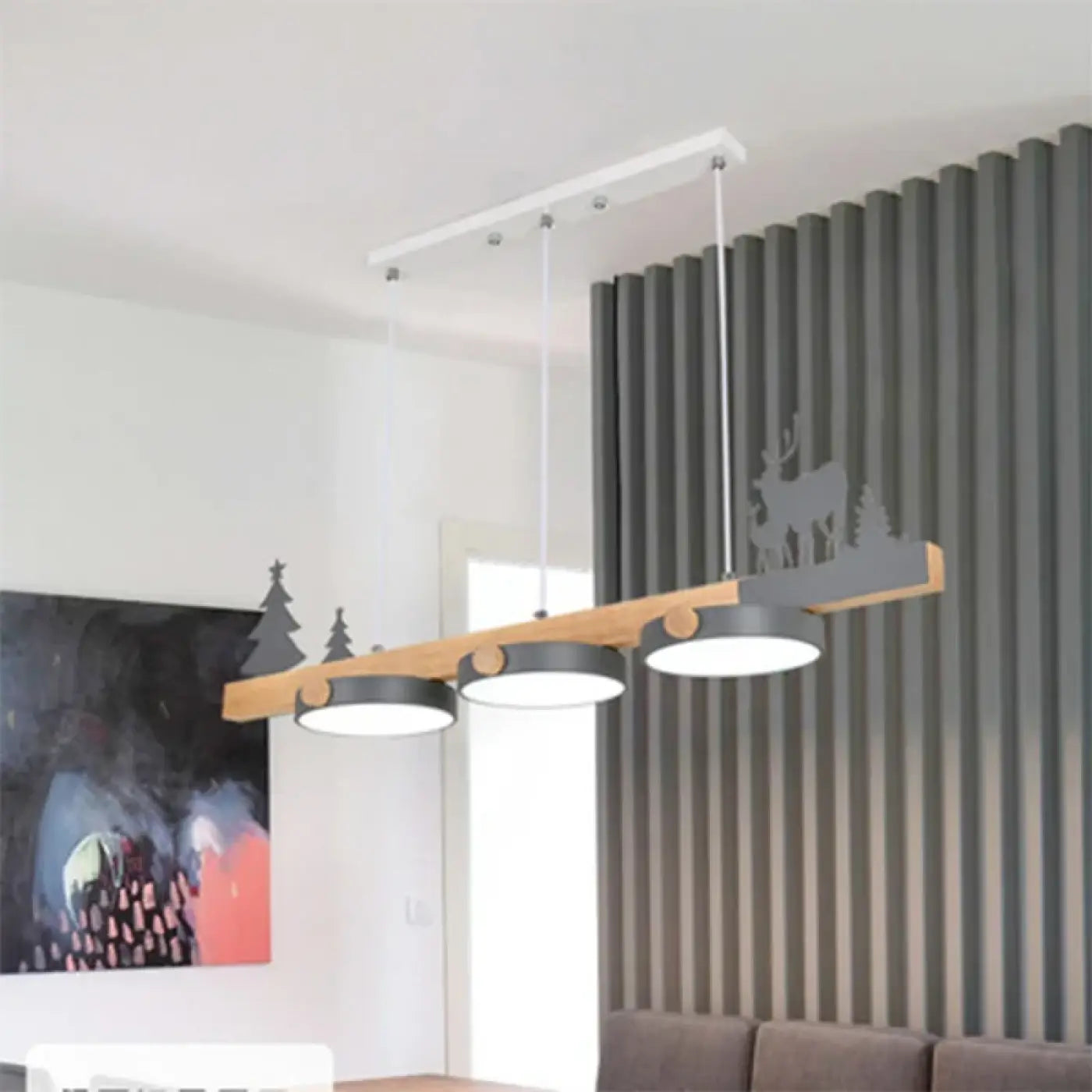 Suspension Luminaire Design en Bois - Moderi