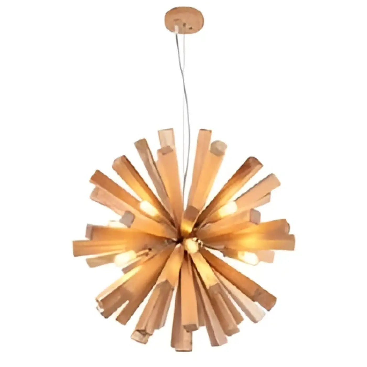 Suspension Luminaire Design en Bois - Solaris