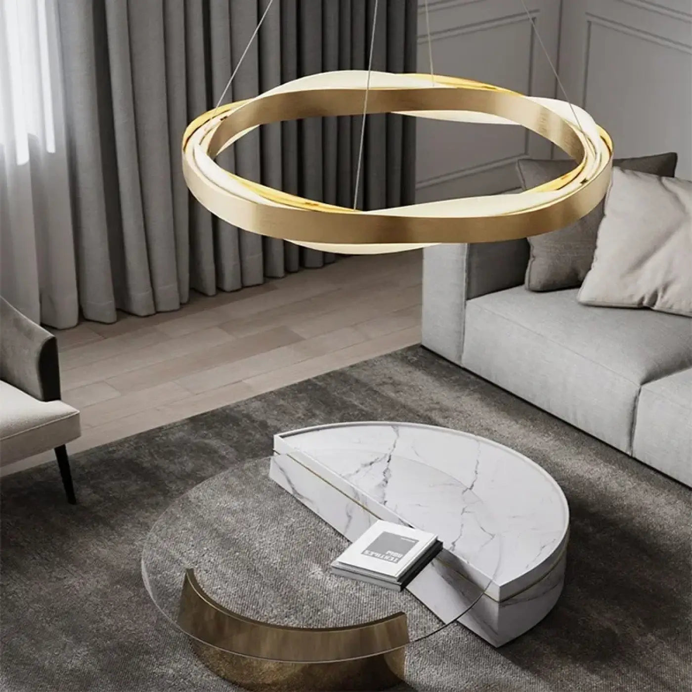 Suspension Luminaire Design en Metal - Alianza