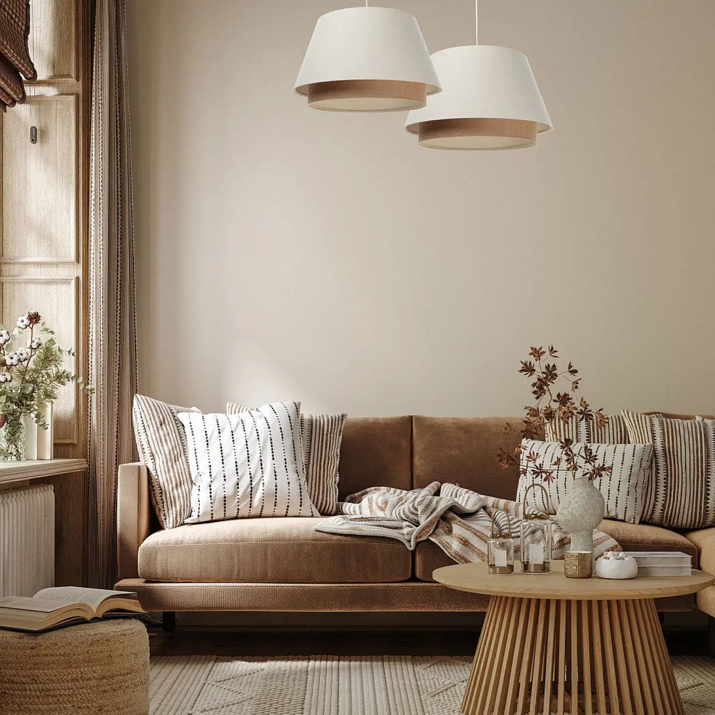 Suspension Luminaire Design - Sensei (Crème)
