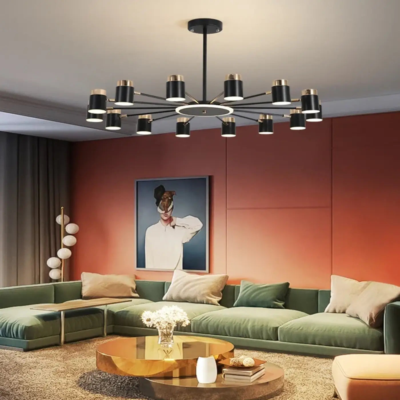 Suspension Luminaire Design en Metal - Redore