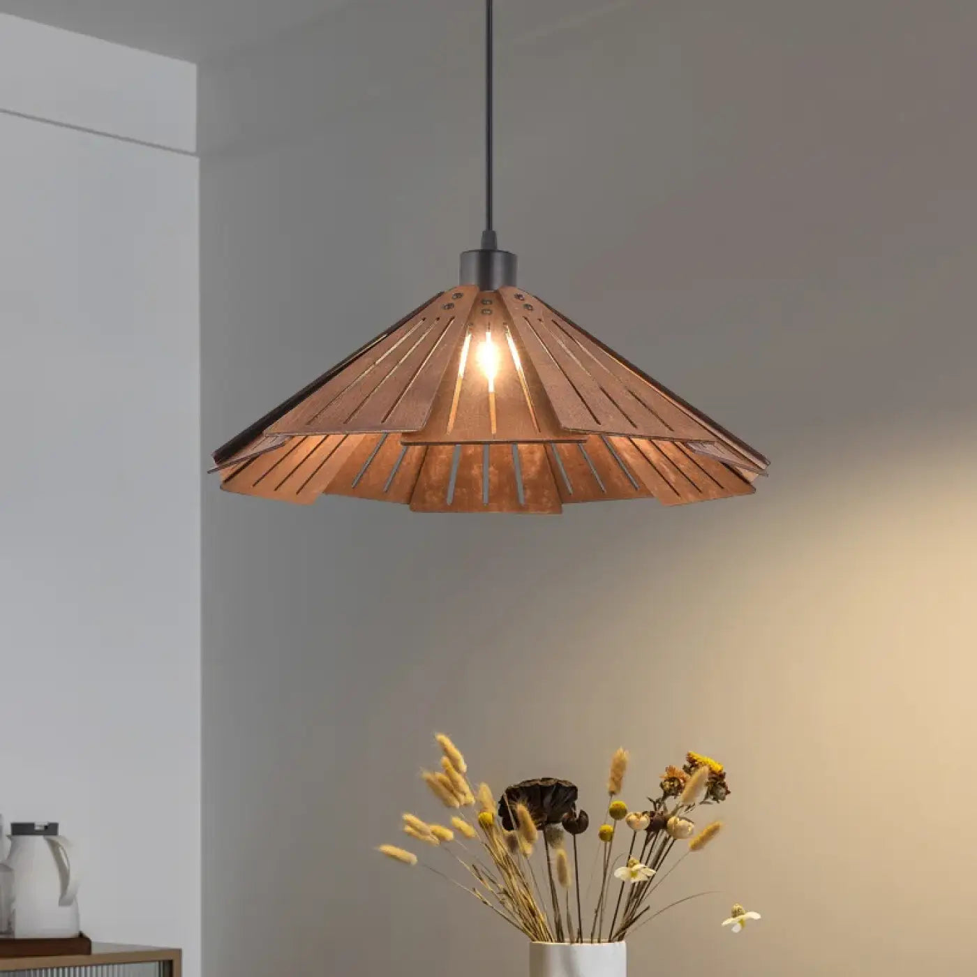 Suspension Luminaire Design en Bois - Lanila