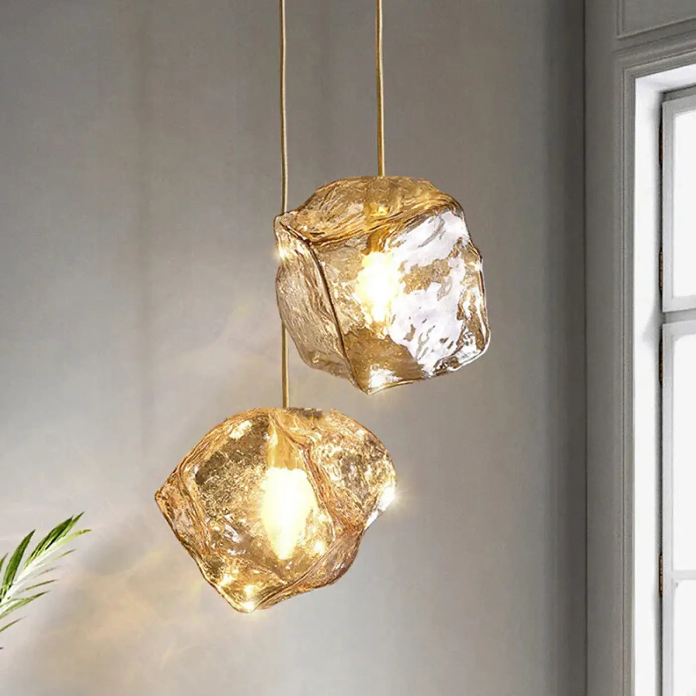 Suspension Luminaire Design en Verre - Transgro