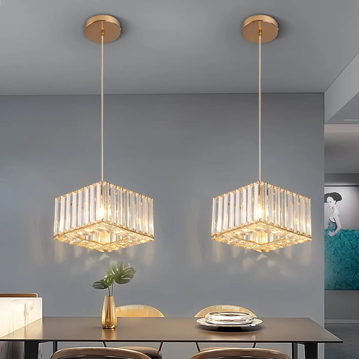 Suspension Luminaire Design en Verre - Detriel