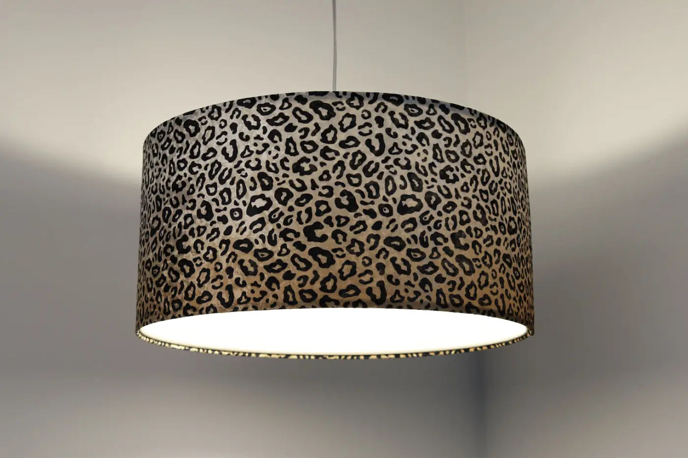 Suspension Luminaire Design - Safari (Creme/Noir)