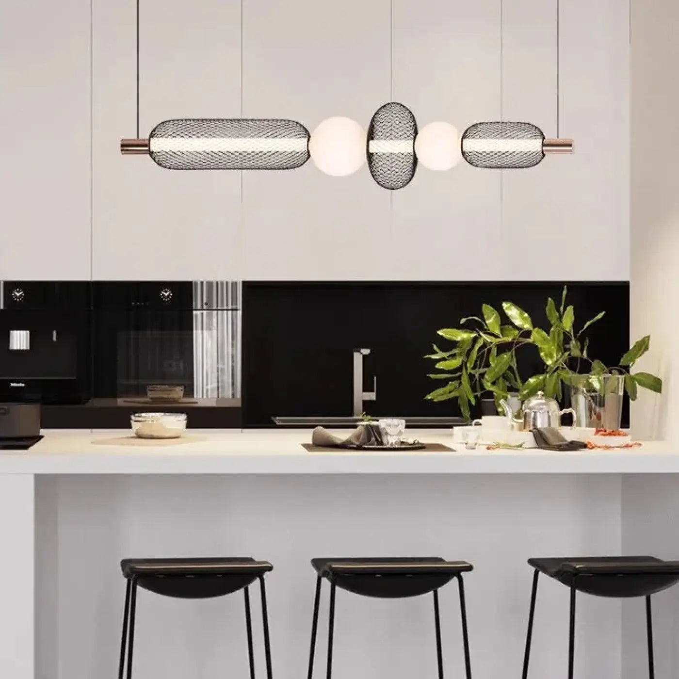 Suspension Luminaire Design en Metal - Vako
