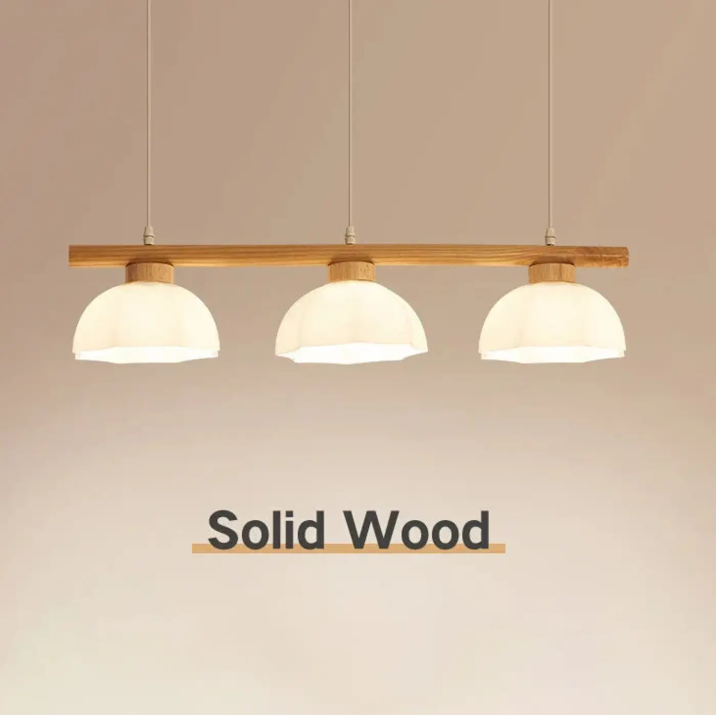 Suspension Luminaire Design en Bois - Ristique