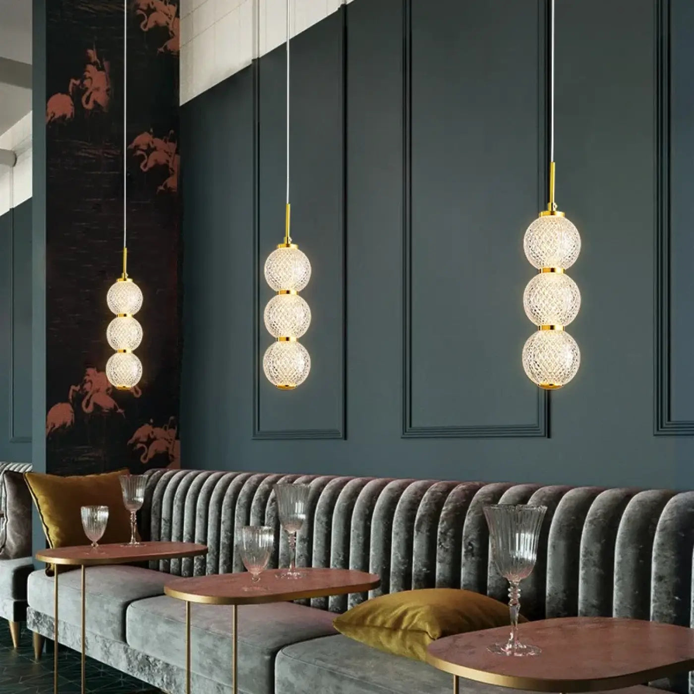 Suspension Luminaire Design en Verre - Lolumi