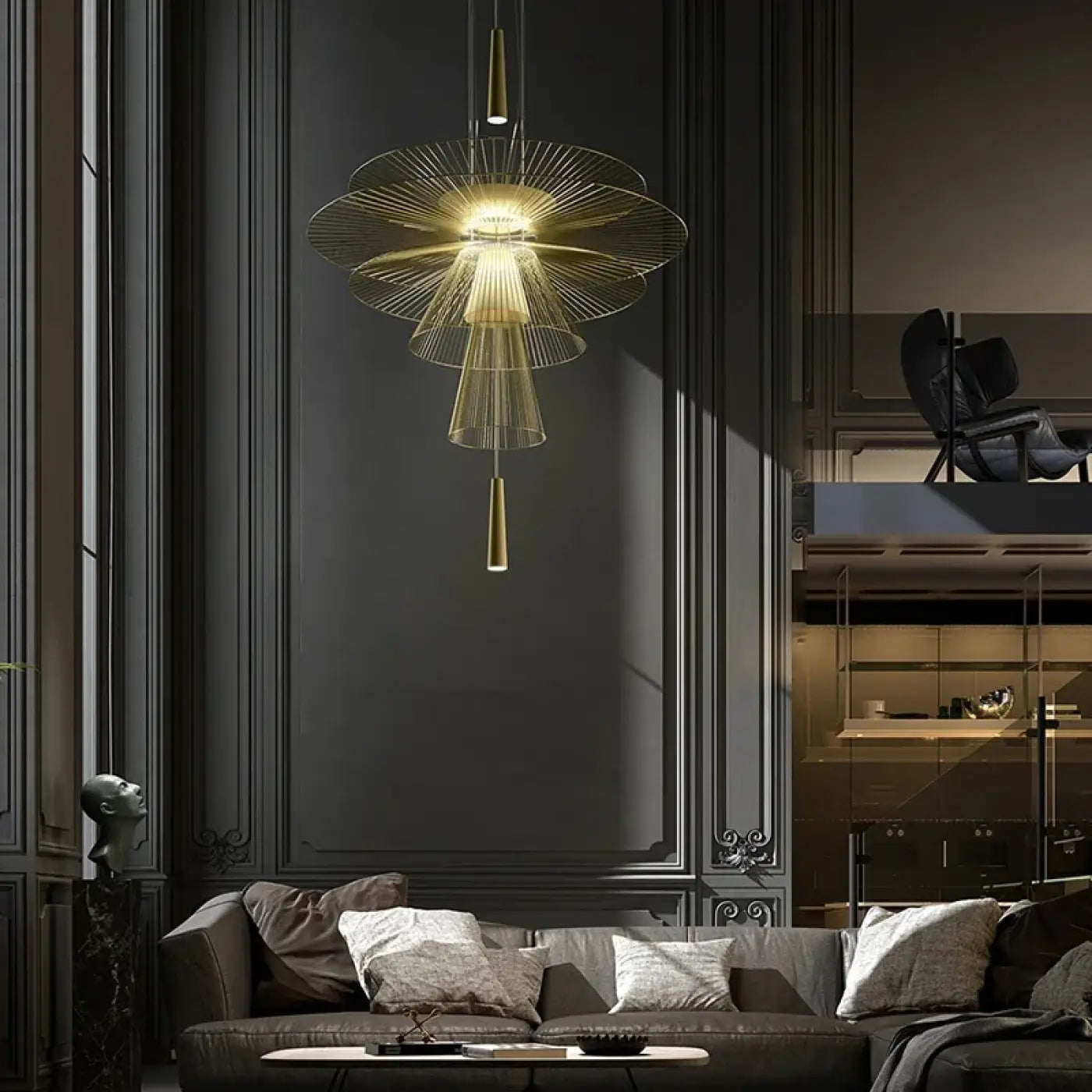 Suspension Luminaire Design en Metal - Trulis