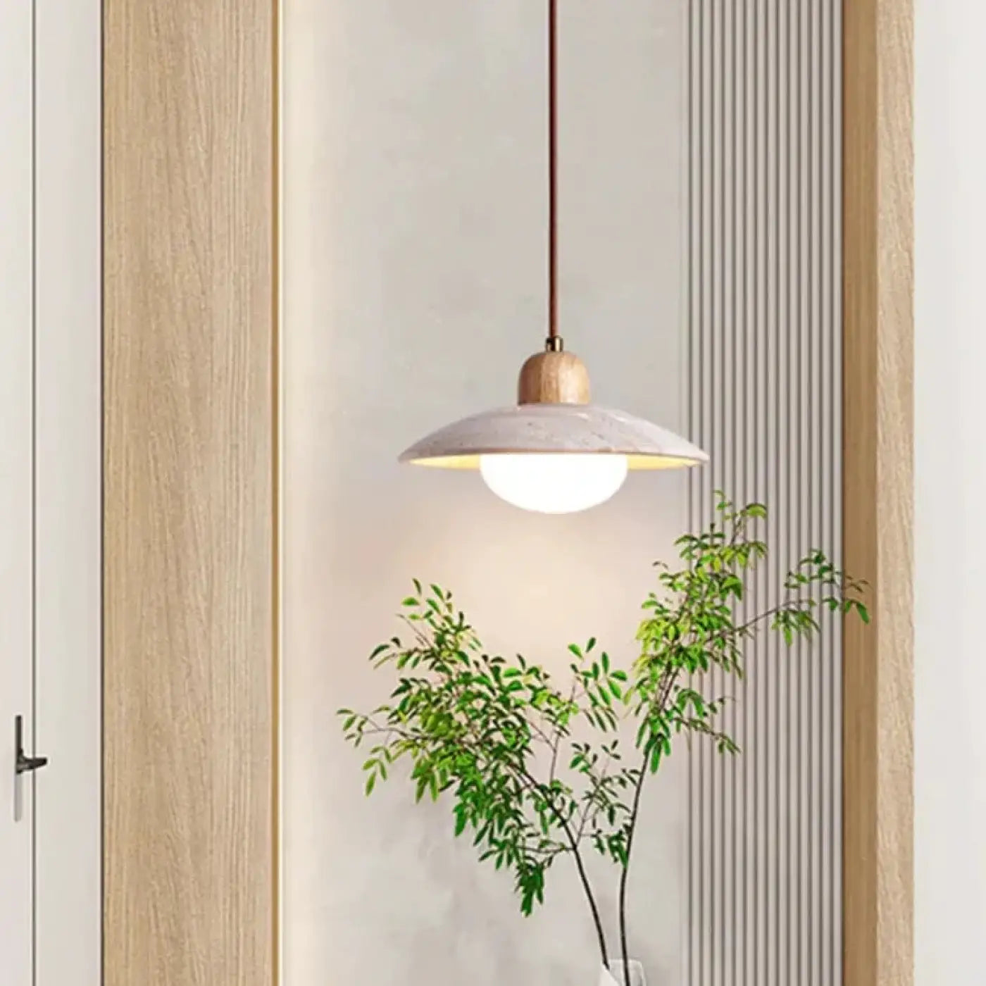Suspension Luminaire Design en Bois - Bisa