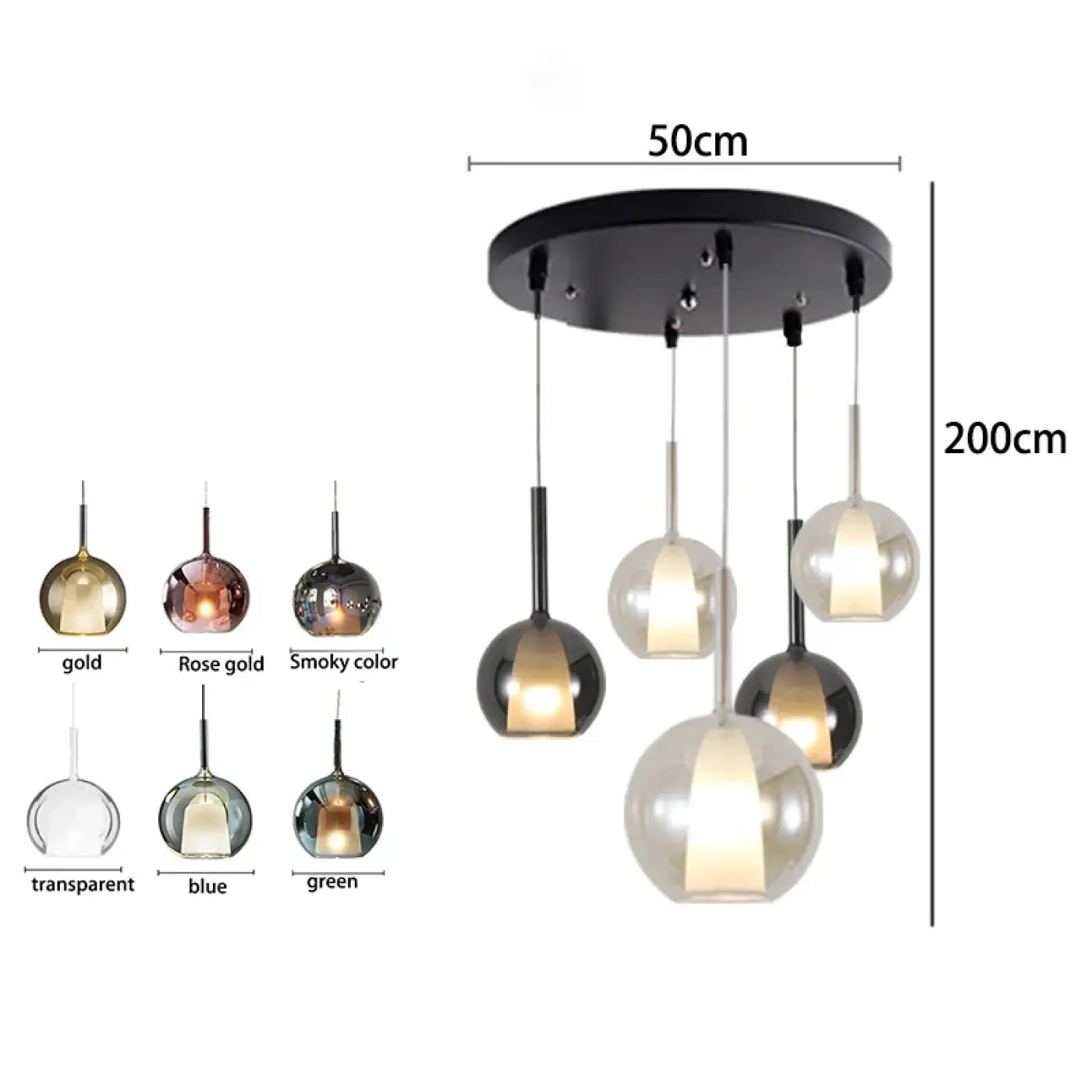 Suspension Luminaire Design en Verre - Noderme
