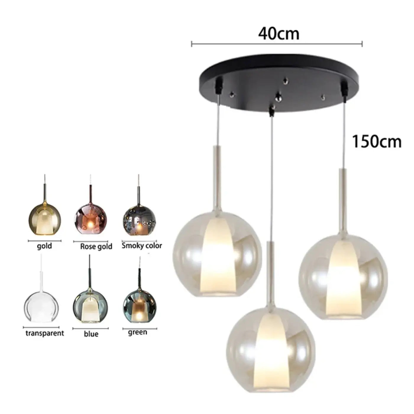 Suspension Luminaire Design en Verre - Noderme