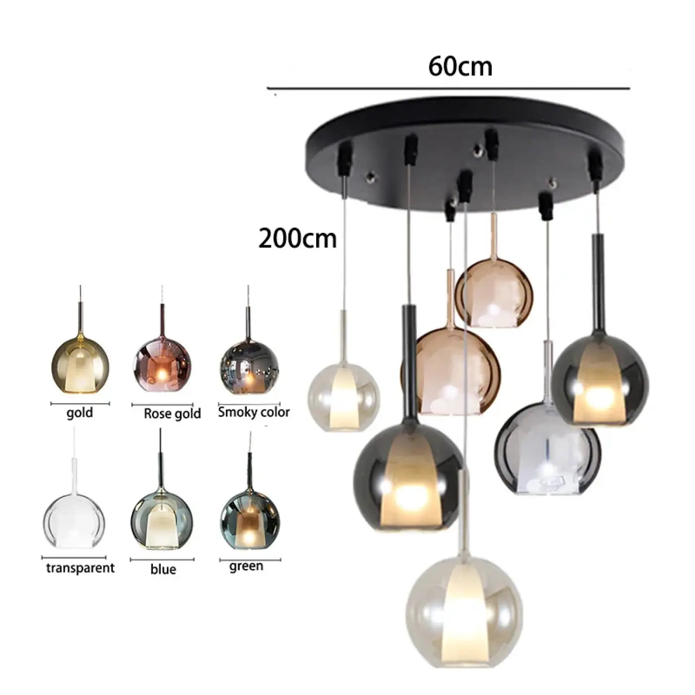 Suspension Luminaire Design en Verre - Noderme