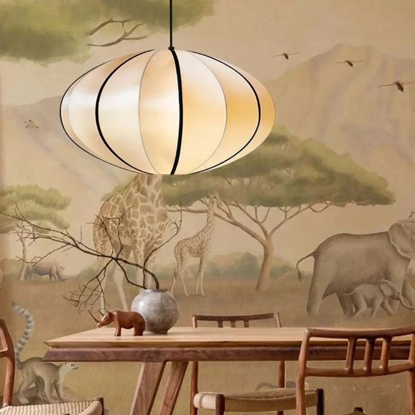 Suspension Luminaire Design en Tissu - Veluma