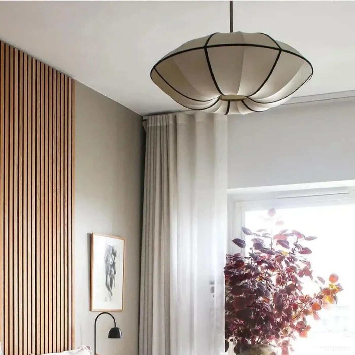 Suspension Luminaire Design en Tissu - Veluma