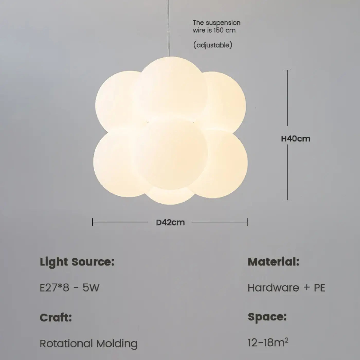 Suspension Luminaire Design en Metal - Lonba