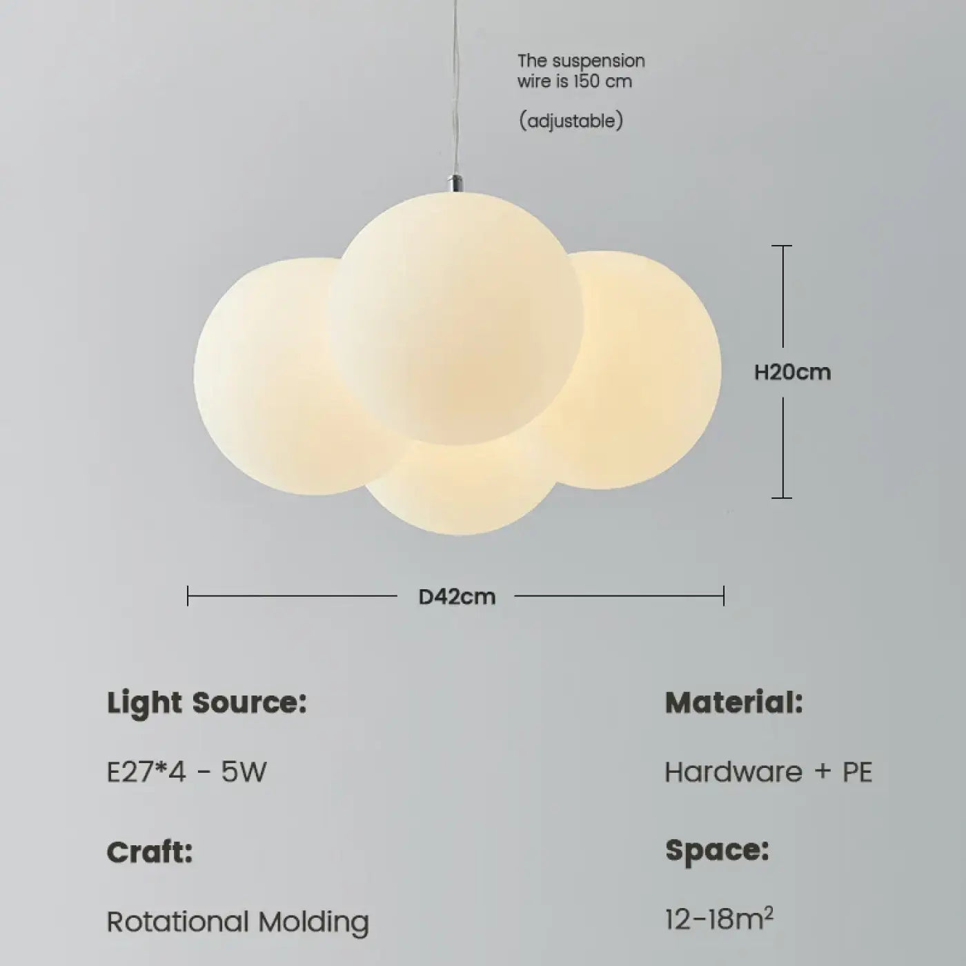 Suspension Luminaire Design en Metal - Lonba