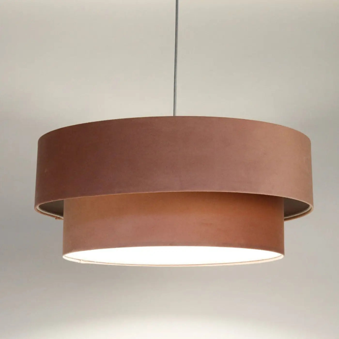 Suspension Luminaire Design - Duo Jasmin (Rose/Gris Clair)