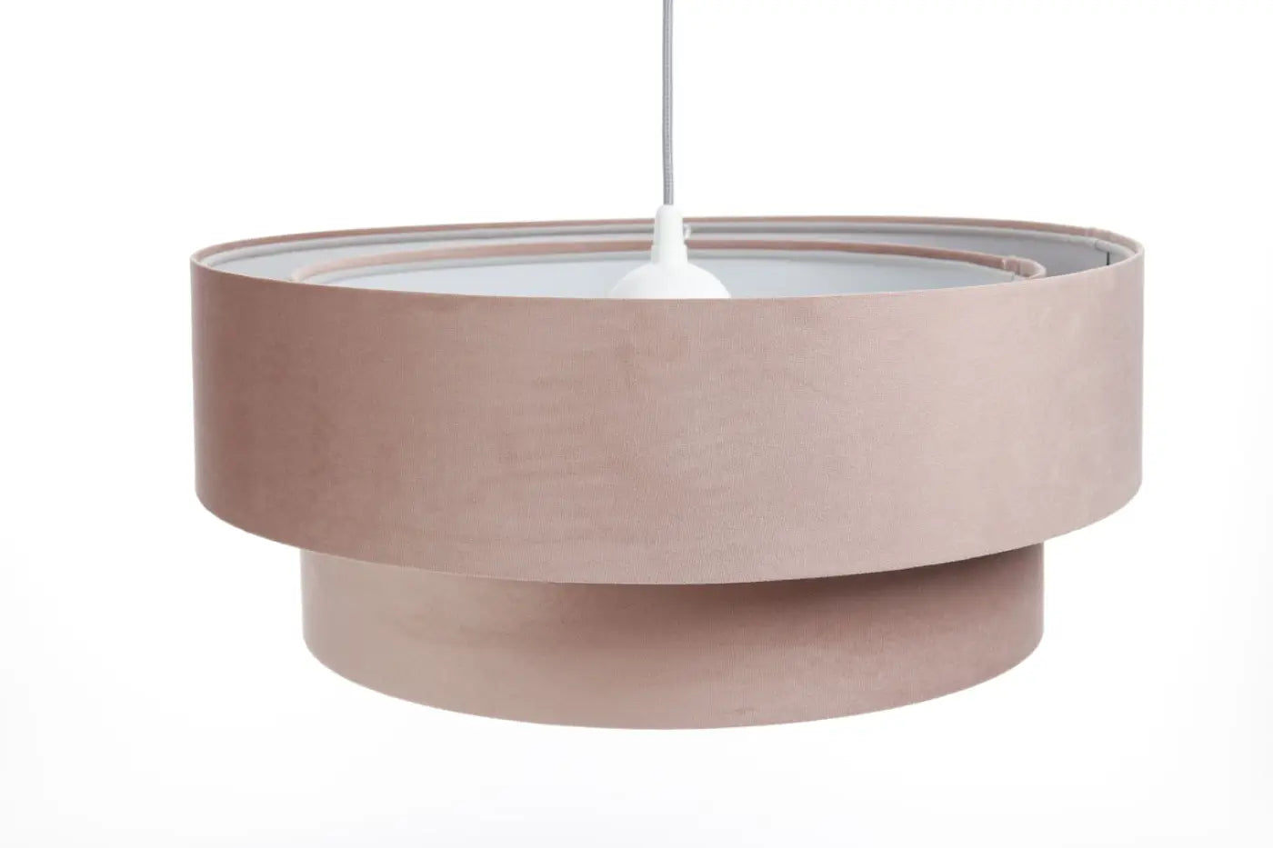 Suspension Luminaire Design - Duo Jasmin (Rose/Gris Clair)