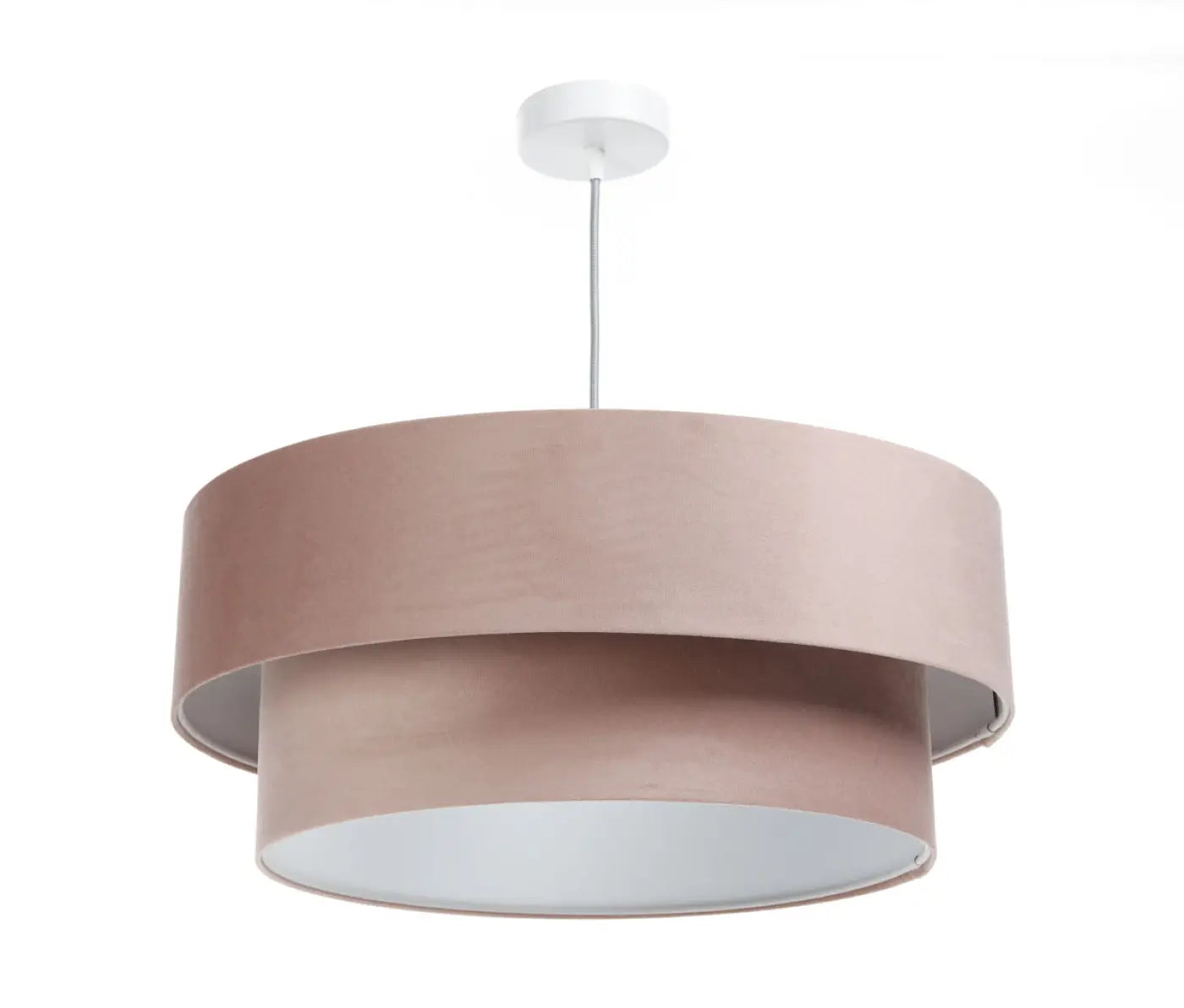 Suspension Luminaire Design - Duo Jasmin (Rose/Gris Clair)
