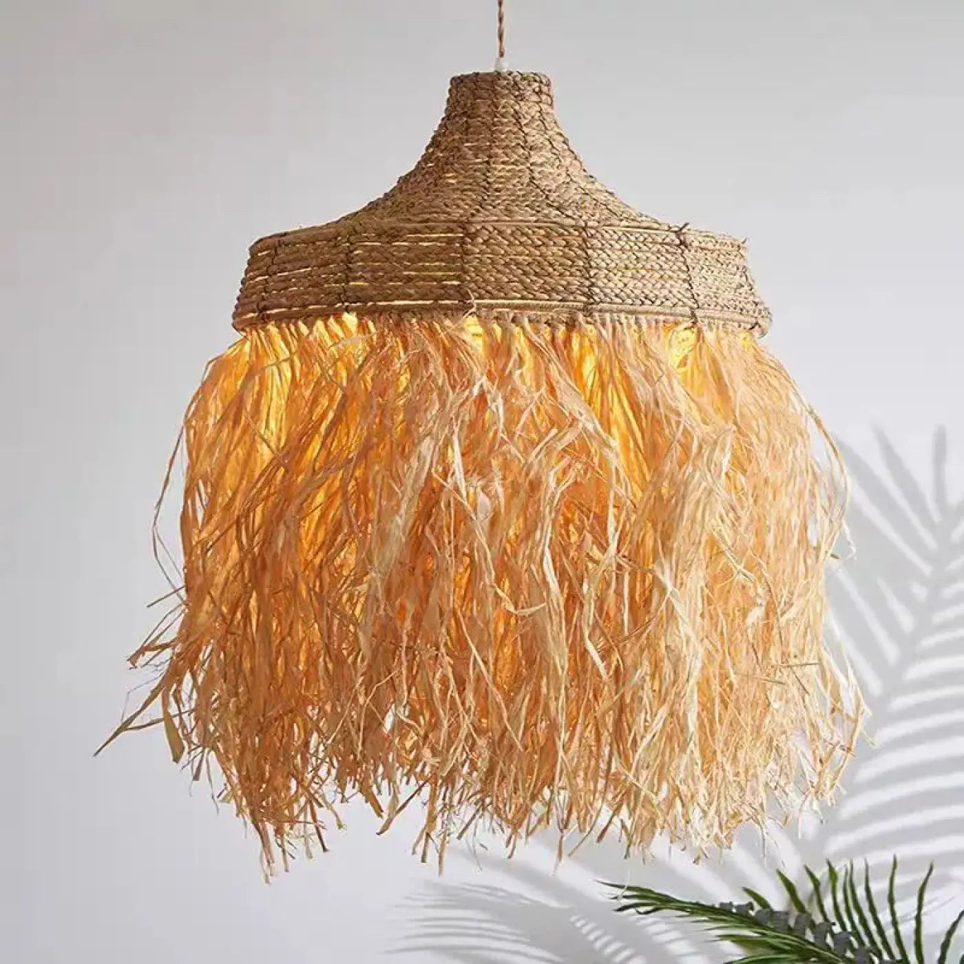 Suspension Luminaire Design en Rotin - Crinys