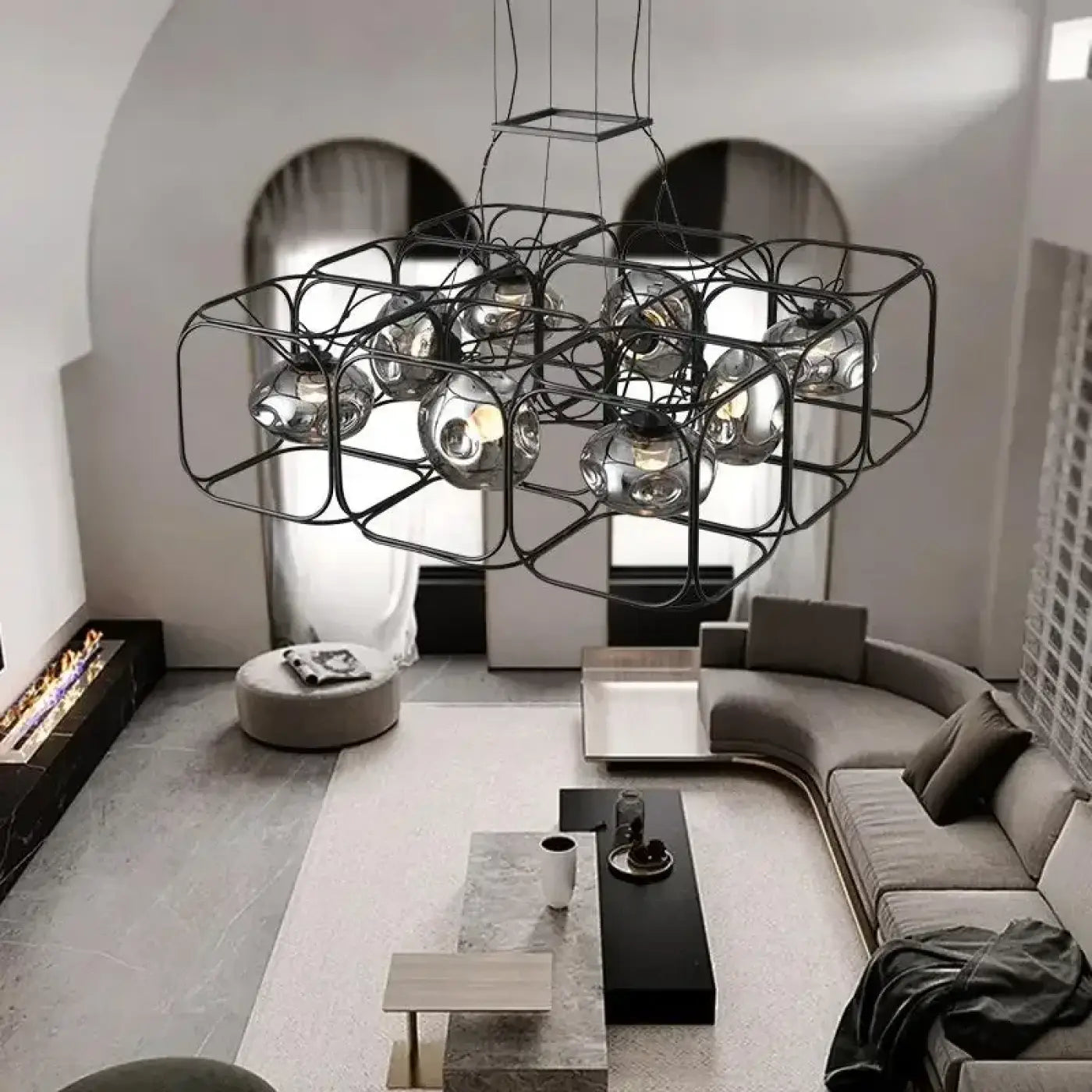 Suspension Luminaire Design en Metal - Nexora