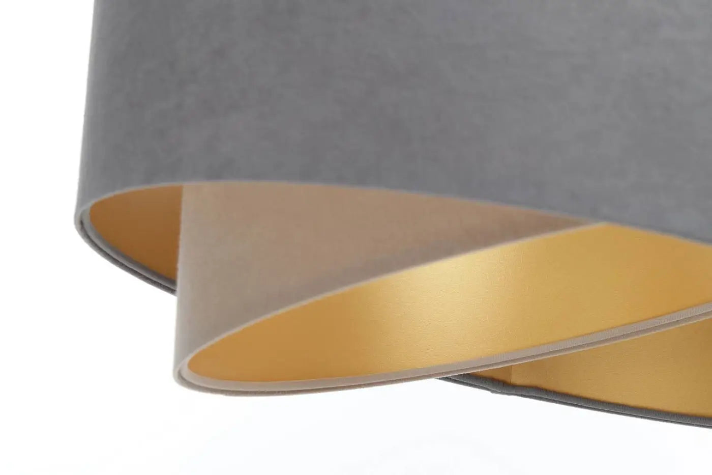 Suspension Luminaire Design en Tissu - Galaxy Auric (Gris/Beige)