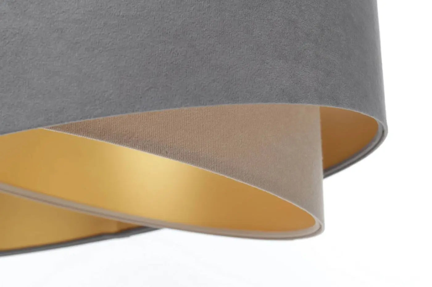 Suspension Luminaire Design en Tissu - Galaxy Auric (Gris/Beige)