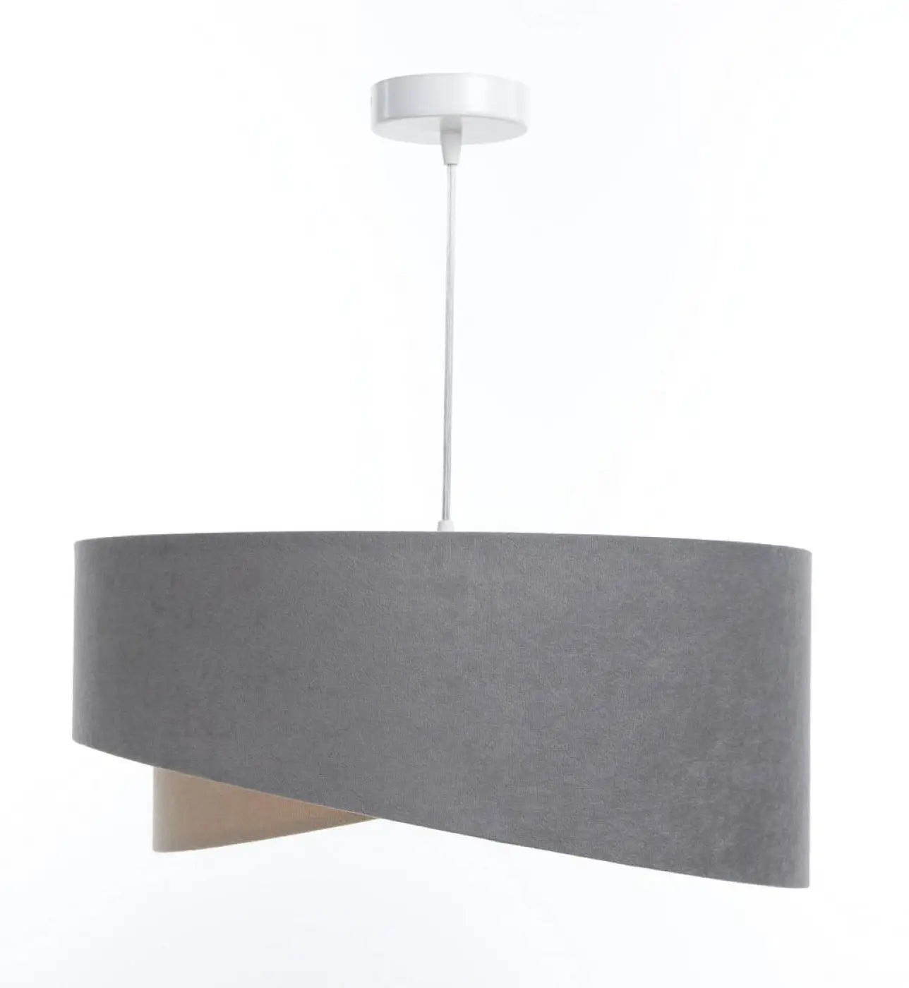 Suspension Luminaire Design en Tissu - Galaxy Auric (Gris/Beige)