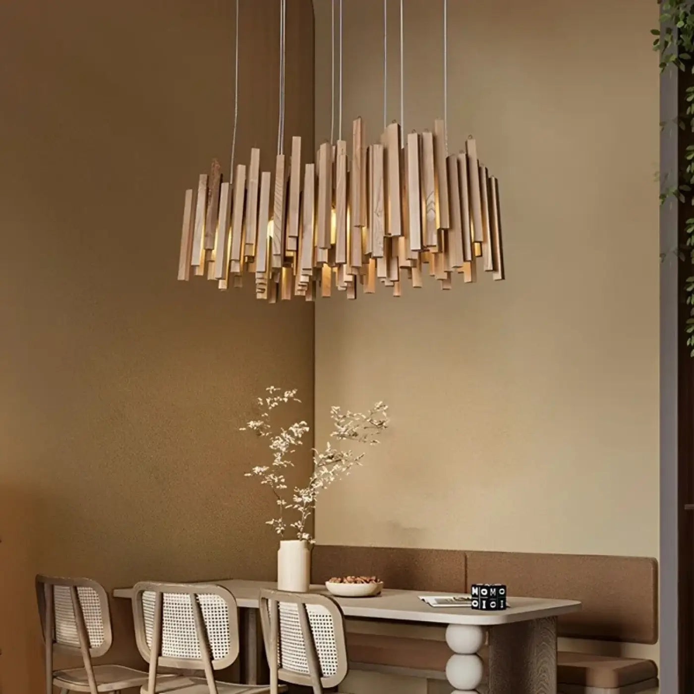 Suspension Luminaire Design en Bois - Tiffy