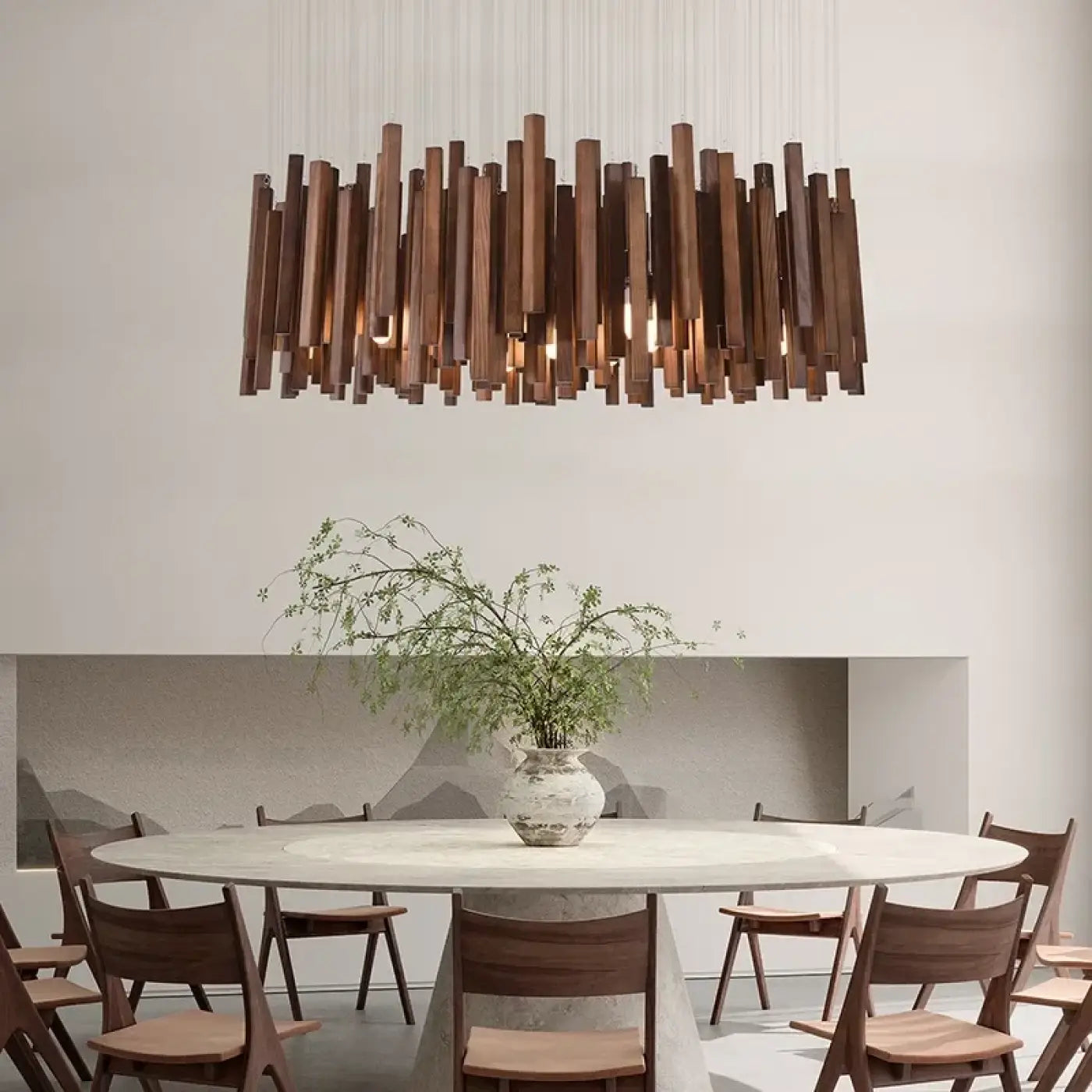 Suspension Luminaire Design en Bois - Tiffy