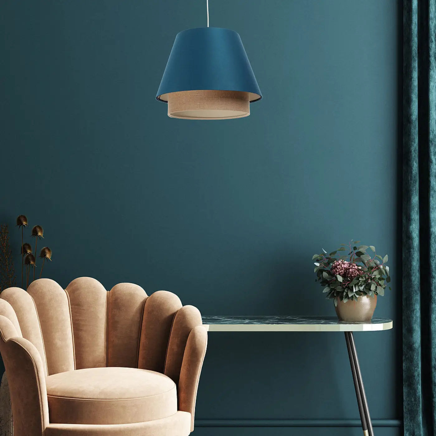 Suspension Luminaire Design - Sensei (Turquoise)
