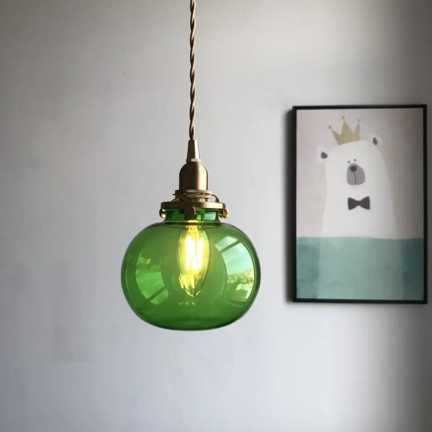Suspension Luminaire Design en Verre - Enbou