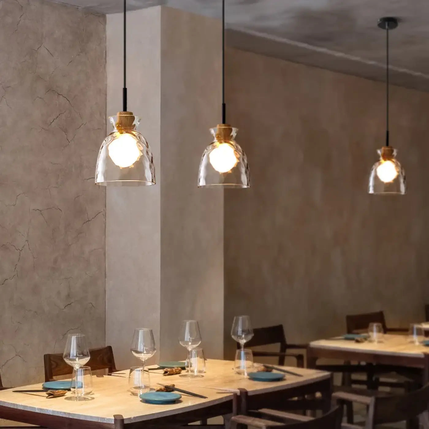 Suspension Luminaire Design en Verre - Tukai