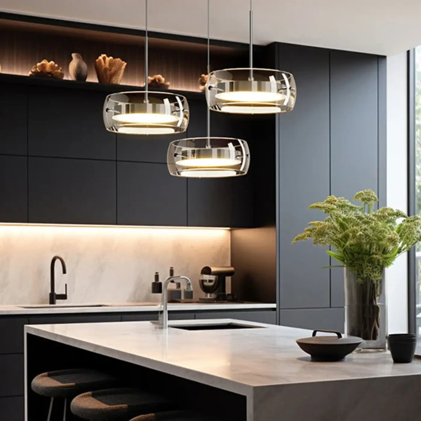 Suspension Luminaire Design en Verre - Trida