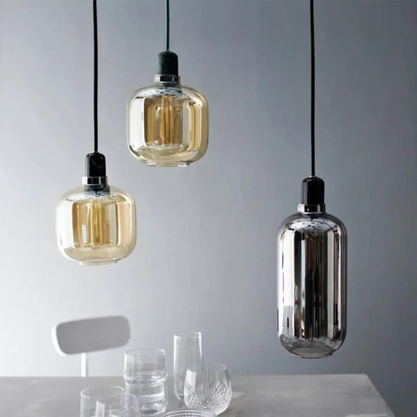 Suspension Luminaire Design en Verre - Hyalis
