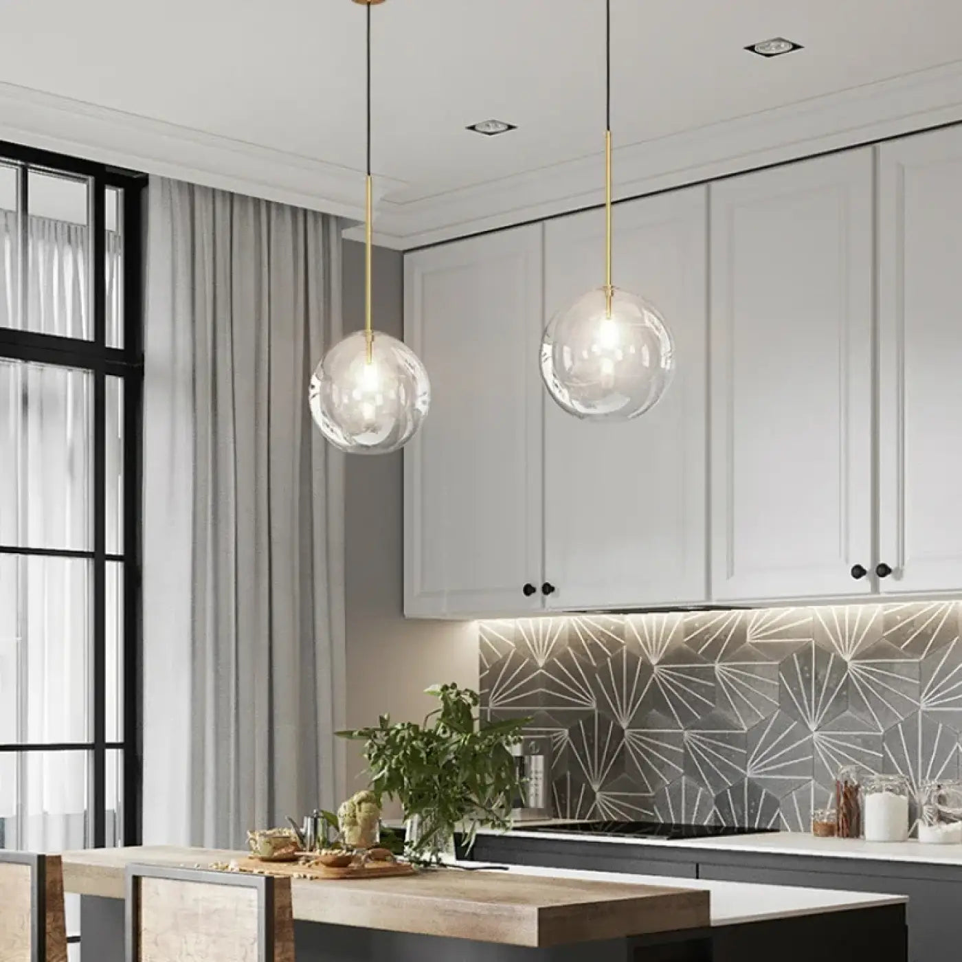 Suspension Luminaire en Verre - Bodo