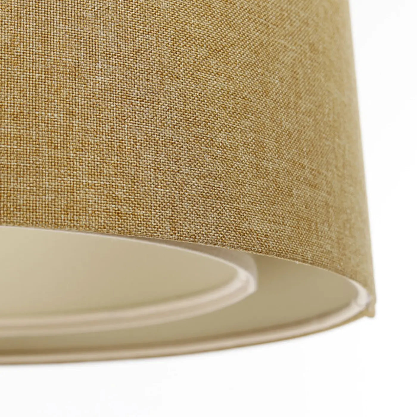 Suspension Luminaire Design - Boho Elegant (Jaune Moutarde/Écru)