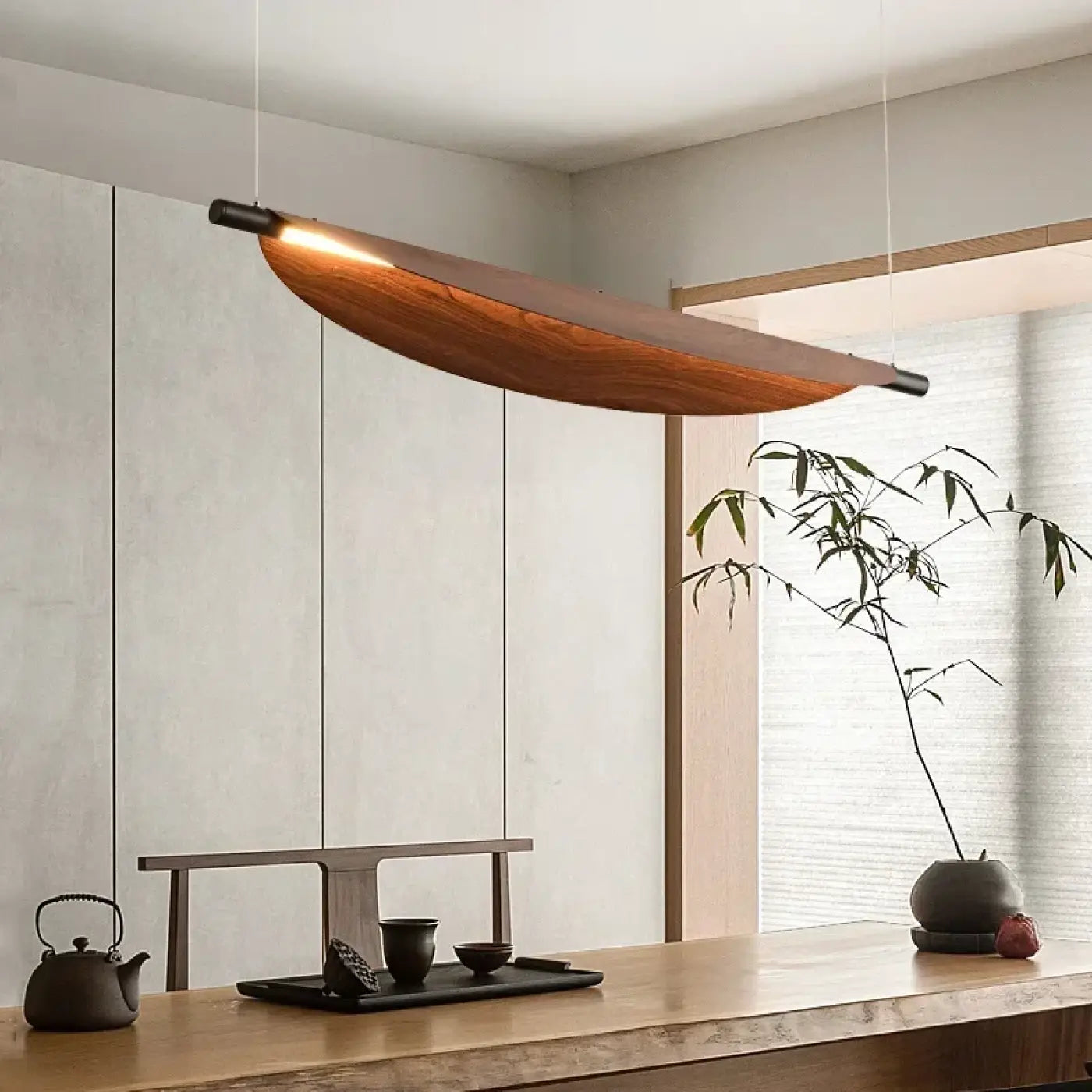 Suspension Luminaire Design en Bois - Bova