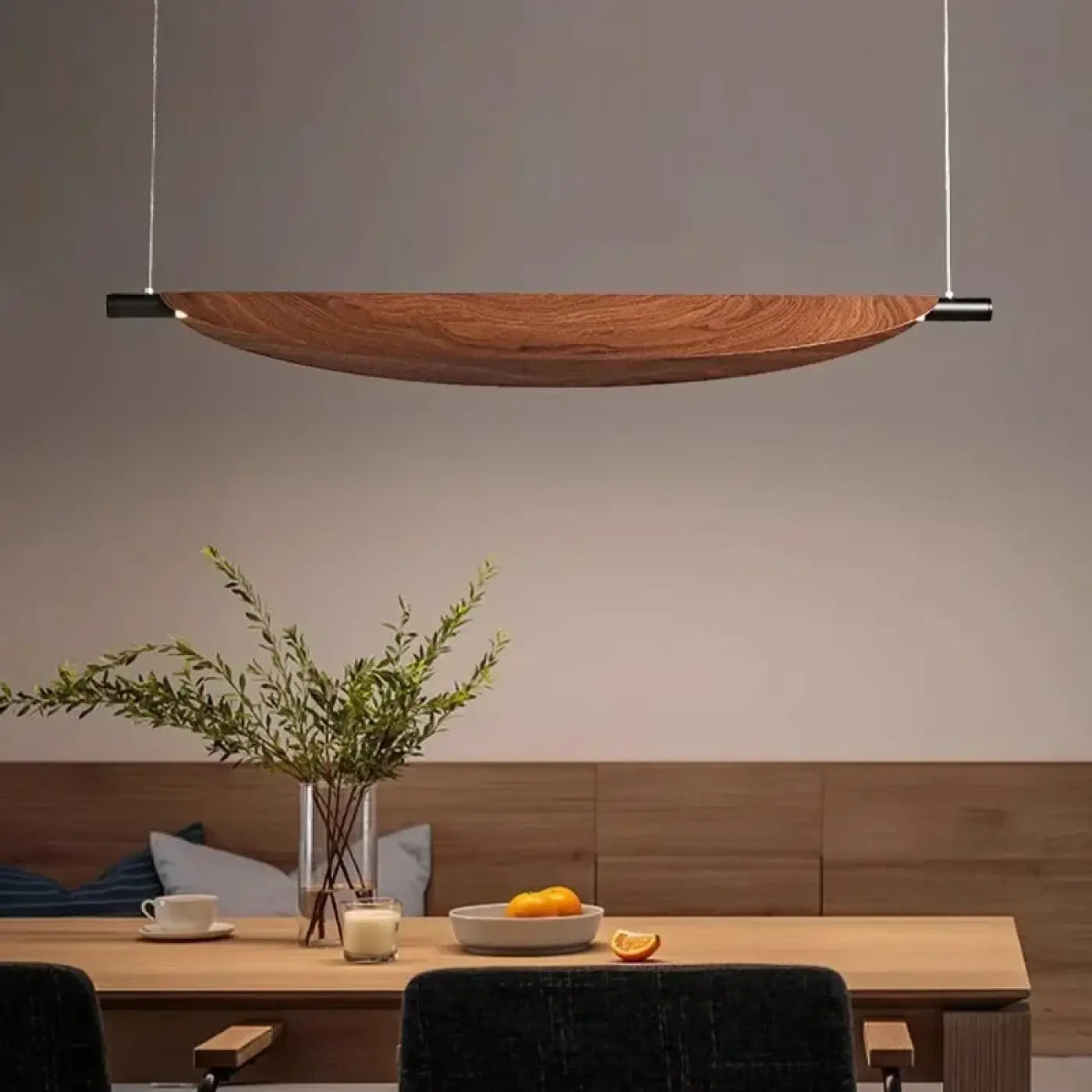 Suspension Luminaire Design en Bois - Bova